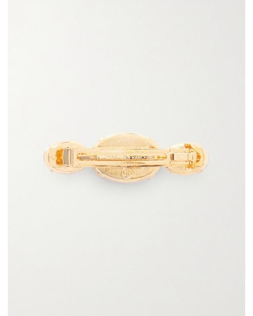 Jennifer Behr Pink Adrienne-Tone Crystal Hair Clip