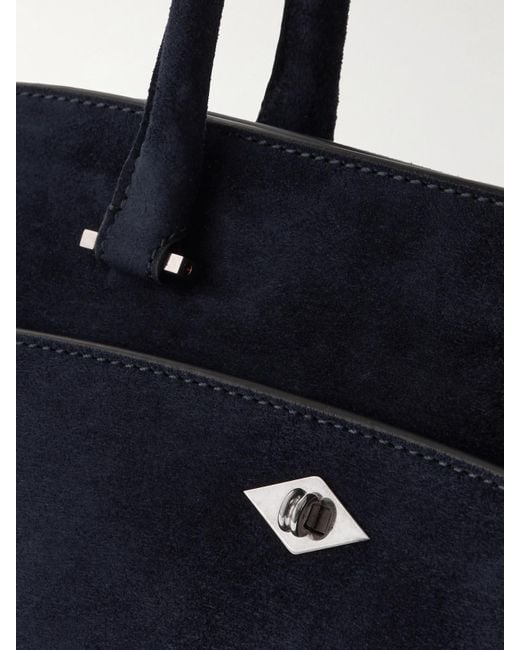 Metier Blue Private Eye Suede Tote