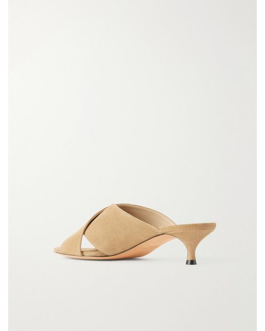 Le Monde Beryl Natural Luca 35 Suede Sandals