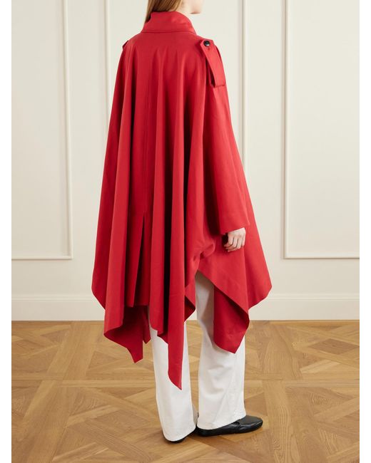 Rohe Red Cotton-Gabardine Coat