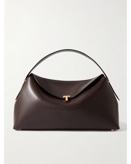 Totême  Brown T-Lock Schultertasche Aus Leder