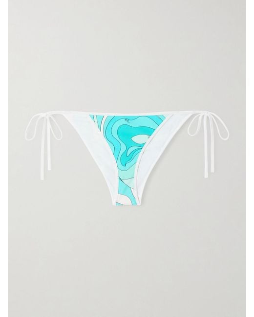 Emilio Pucci Blue Printed Bikini Briefs