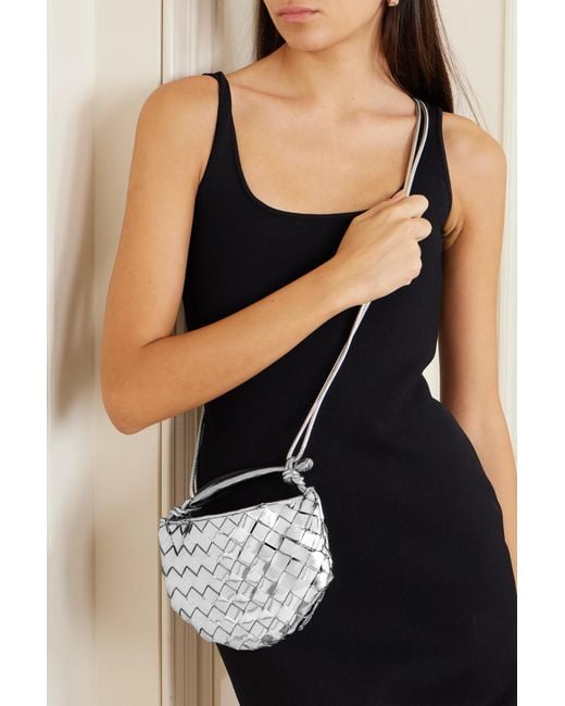 Bottega veneta mini intrecciato leather shoulder bag new arrivals