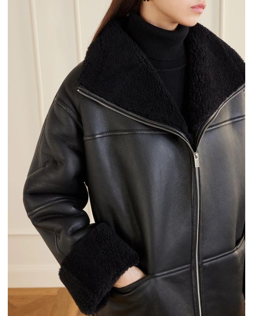 Totême  Black Shearling Jacket