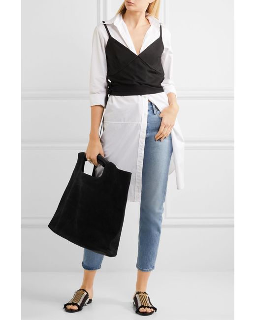 Simon Miller Birch Large Nubuck Tote in Black Lyst