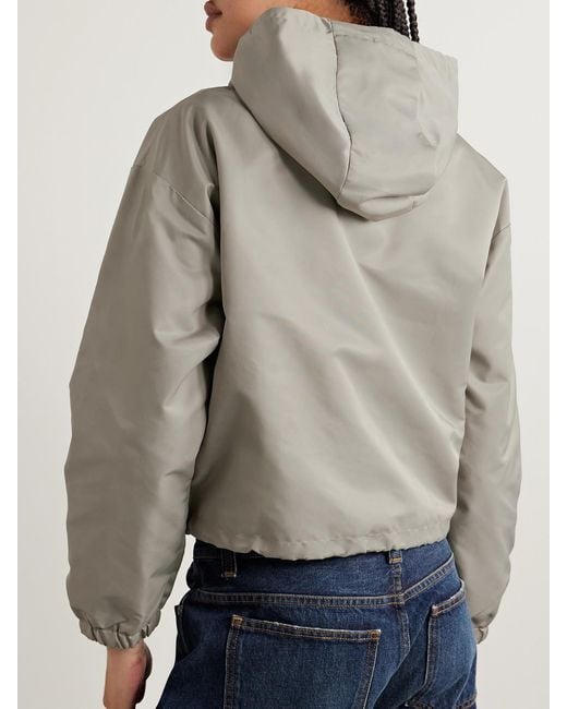 Sporty & Rich Natural Devi Hooded Shell Jacket