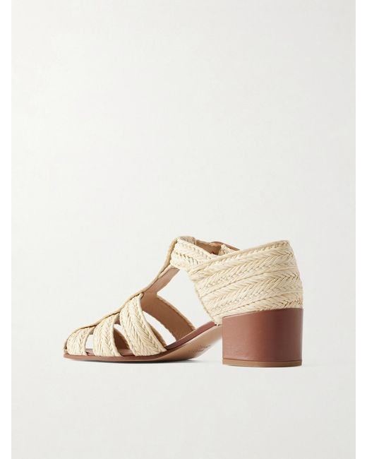 Gabriela Hearst Natural Lyle 50 Raffia Sandals