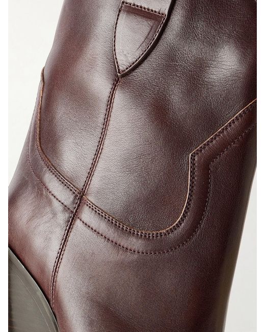 Isabel Marant Brown Dalby Leather Ankle Boots