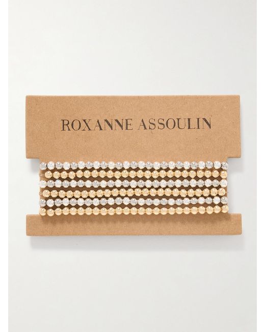 Roxanne Assoulin Natural Mixed Metals Set Of Six And-Tone Bracelets