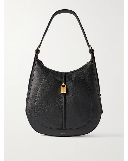 Sac Porté Épaule En Cuir Texturé À Ornement The Siena DeMellier London en coloris Black