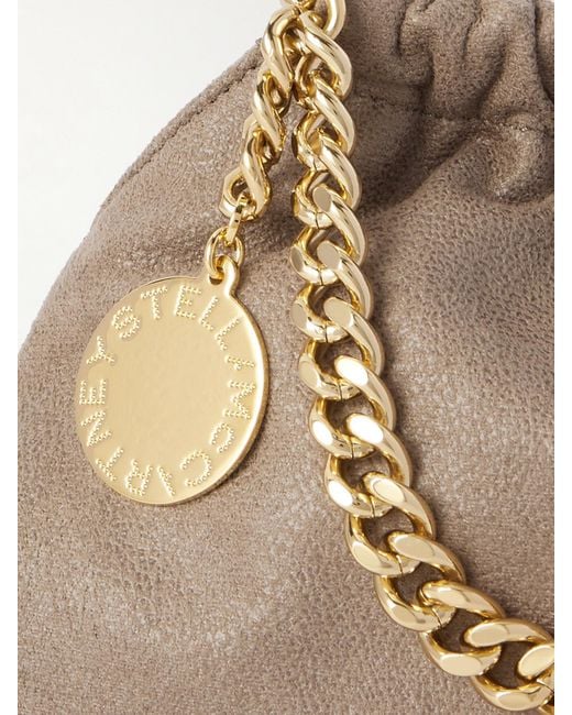Sac Porté Épaule En Matière Vegan Falabella Mini Stella McCartney en coloris Natural