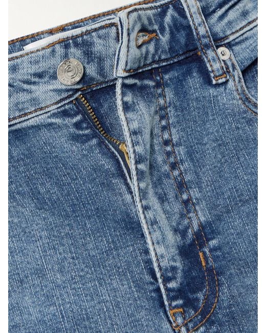 FRAME Blue The Reboot Mid-Rise Bootcut Jeans