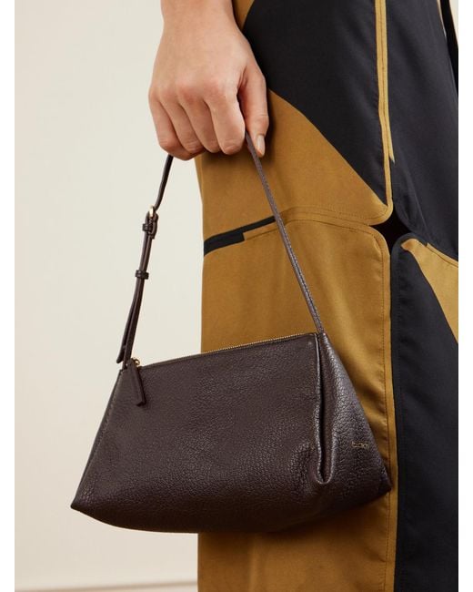 Calvin Klein Black Aurelis Textured-Leather Shoulder Bag