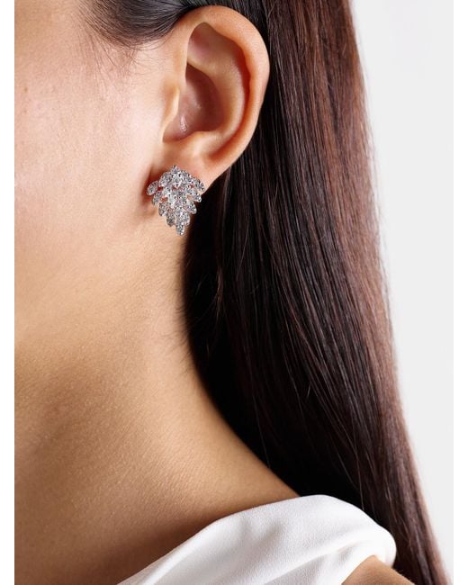Anita Ko Natural Snowflake 18-Karat Diamond Earrings