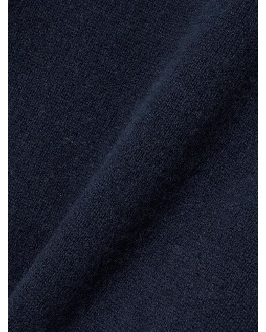 The Elder Statesman Blue Cashmere Turtleneck Sweater