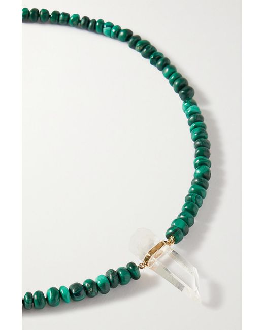 JIA JIA Green Malachite And Quartz Necklace