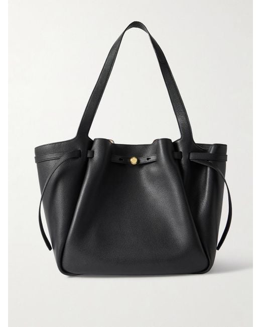 Tory Burch Black Romy Tote Aus Strukturiertem Leder