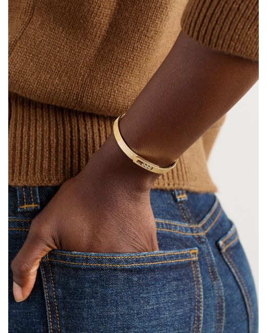 Messika Natural Move Noa Ciselé 14-Karat Diamond Bangle