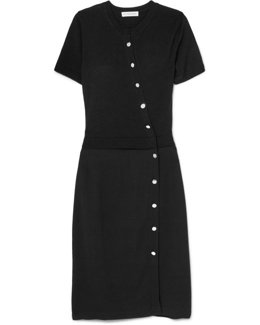 Cady-knit Top Fitted Midi Dress 