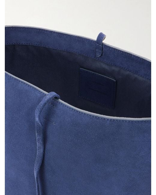 LIE STUDIO Blue Norma Suede Tote