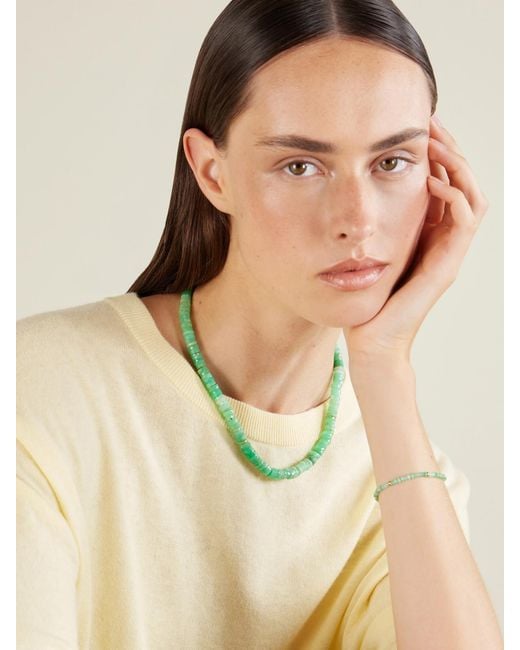 JIA JIA Natural 14-Karat Chrysoprase Bracelet