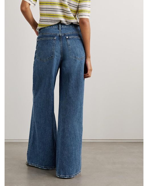 Twp Blue Tall Tiny Dancer High-Rise Wide-Leg Jeans
