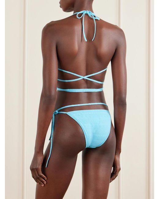Loewe Blue Paula's Ibiza Jacquard Bikini Briefs