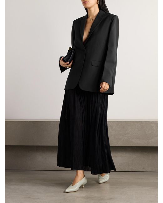 Co. Black Oversized Wool-Blend Blazer
