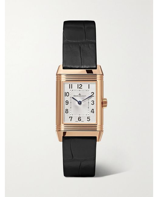 Jaeger-lecoultre White Reverso Classic Duetto Hand-Wound Small Rose Diamond Watch