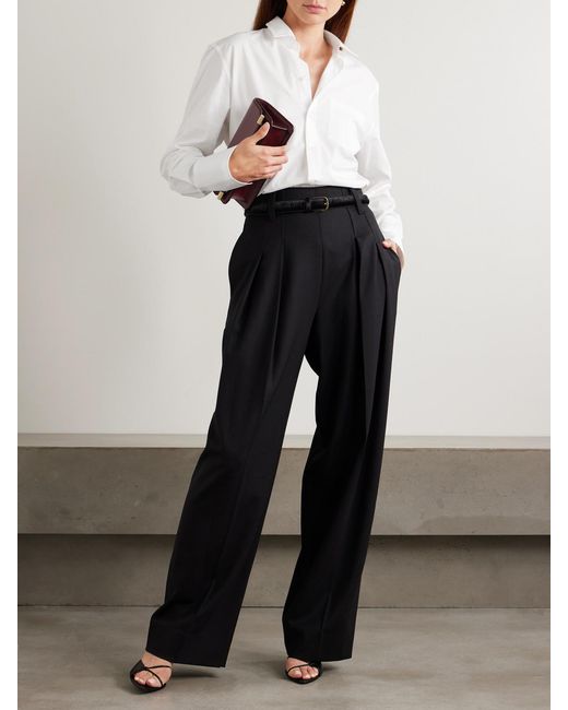 Victoria Beckham White Organic Cotton-Poplin Shirt
