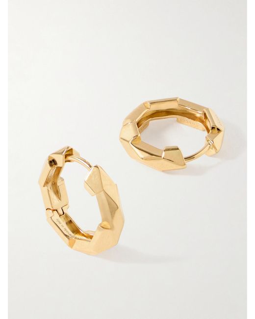 Gucci Metallic Link To Love 18-Karat Hoop Earrings