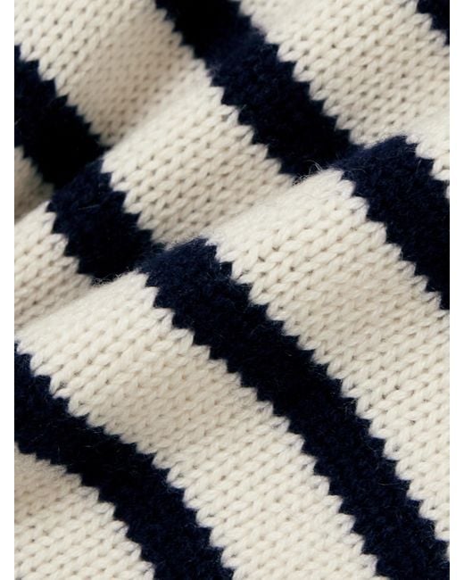 Pull À Capuche En Cachemire À Rayures Karolin Lisa Yang en coloris White