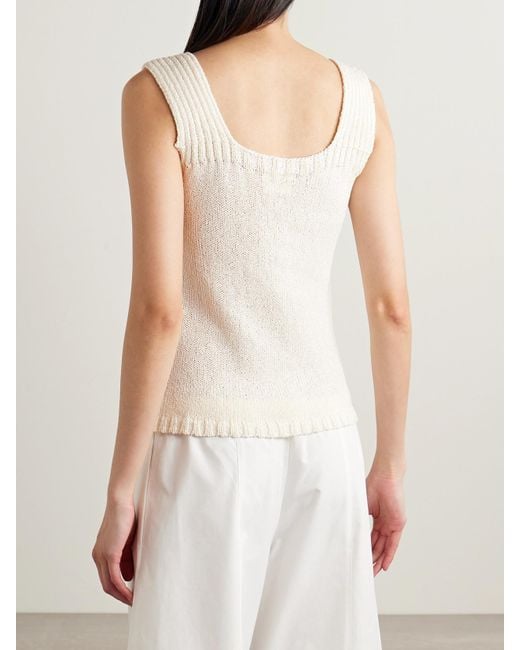 Khaite Natural Wil Cotton Tank