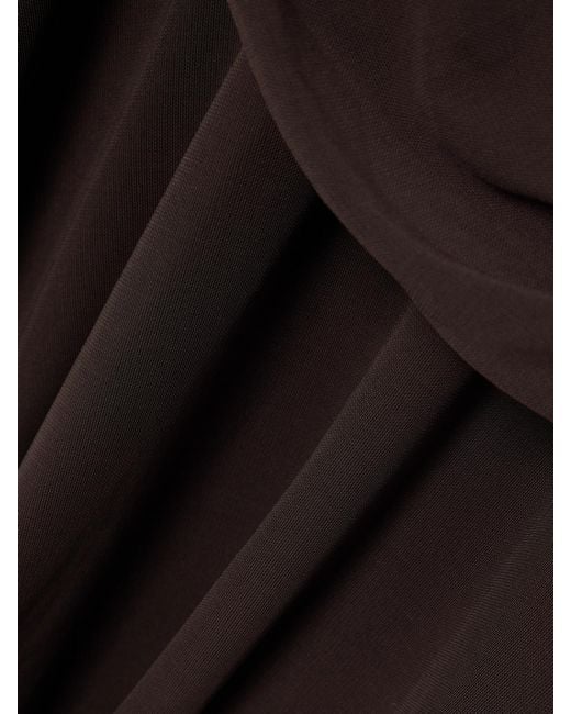 Tory Burch Brown Jersey Collared Dress
