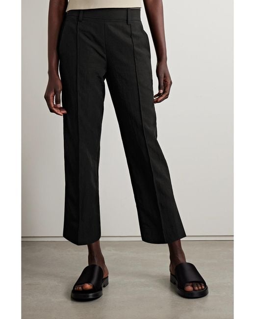 Vince Black Verkürzte Hose Mit Geradem Bein Aus Einer Tencel-Lyocell-Mischung