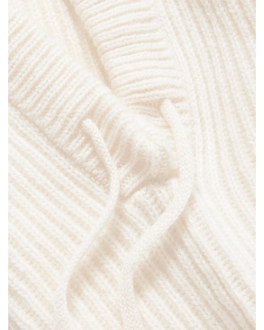 arch4 Natural Klosters Ribbed Cashmere Balaclava