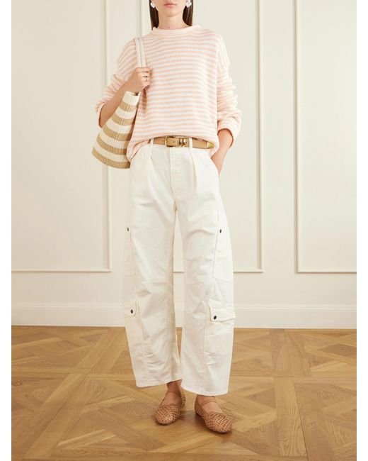 La Ligne Pink Striped Knitted Sweater