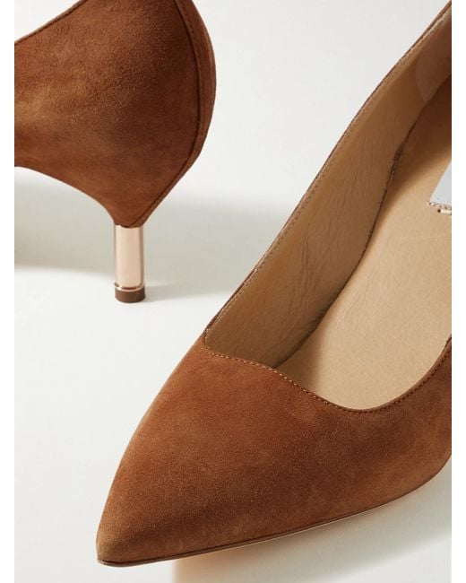 Gabriela Hearst Brown Sofia Suede Pumps