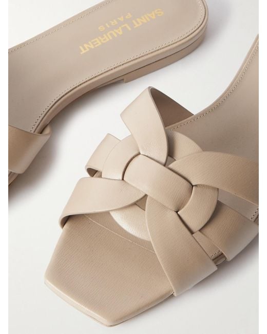 Saint Laurent Brown Nu Pieds 05 Vit Ver Soft Sl Sa Sandal