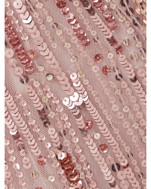 Jenny Packham Pink Luxor Cutout Embellished Tulle Gown