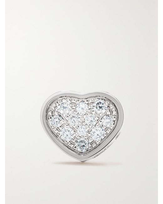 Chopard White My Happy Hearts 18-Karat Diamond Single Earring