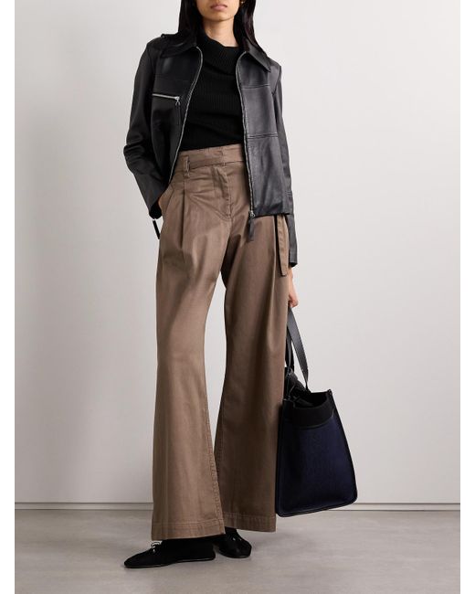 Proenza Schouler Black Daxton Button-Embellished Ribbed-Knit Turtleneck Sweater