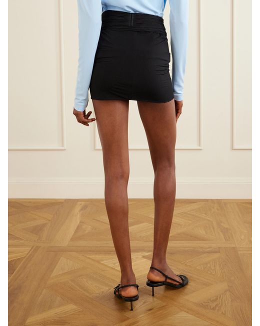 Wardrobe NYC Black Mesh Mini Skirt