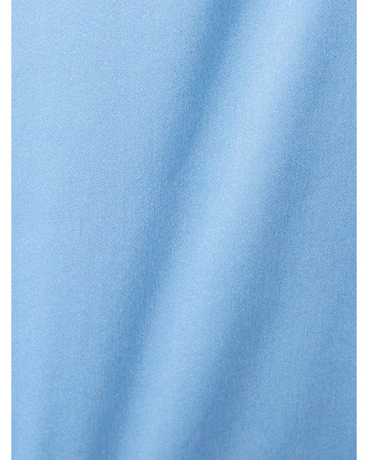 Magda Butrym Blue Neckholder-Oberteil Aus Seidensatin