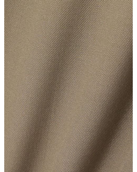 Rohe Natural Pleated Wool Wide-Leg Pants