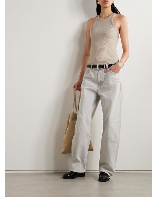 Goldsign Natural Laurel Ribbed-Knit Tank