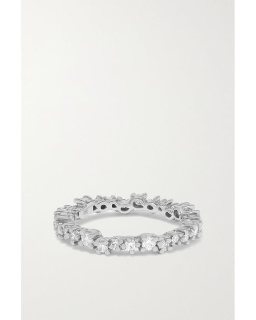 Suzanne Kalan White Eternity 18-Karat Diamond Ring