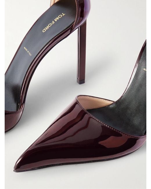 Tom Ford White Patent-Leather Pumps