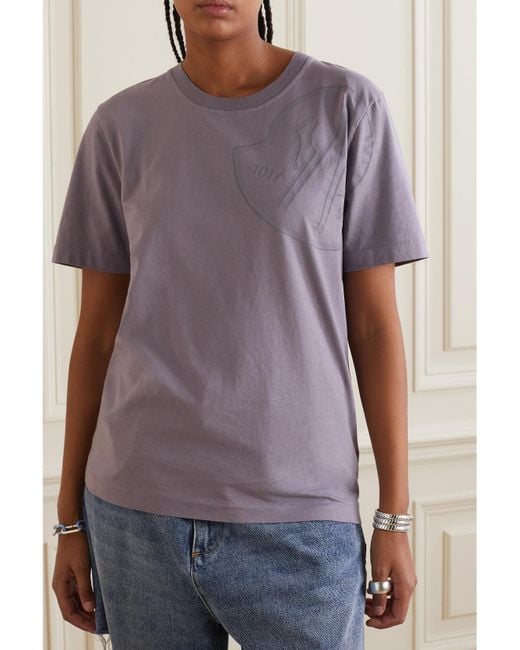 Moncler Genius Purple 1017 Alyx 9Sm Printed Cotton-Jersey T-Shirt