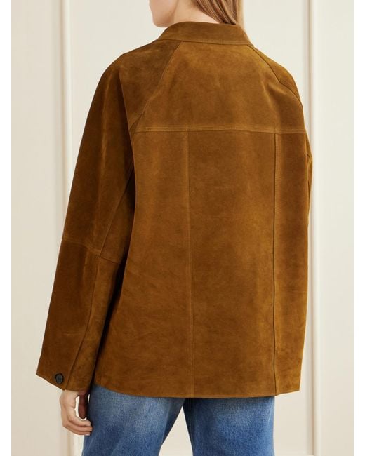 Studio Nicholson Brown Bowe Suede Jacket